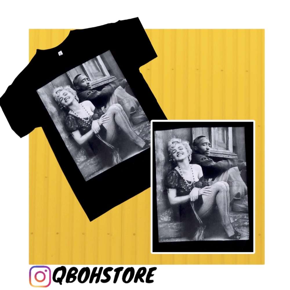 Marilyn Monroe and 2Pac Logo TShirt